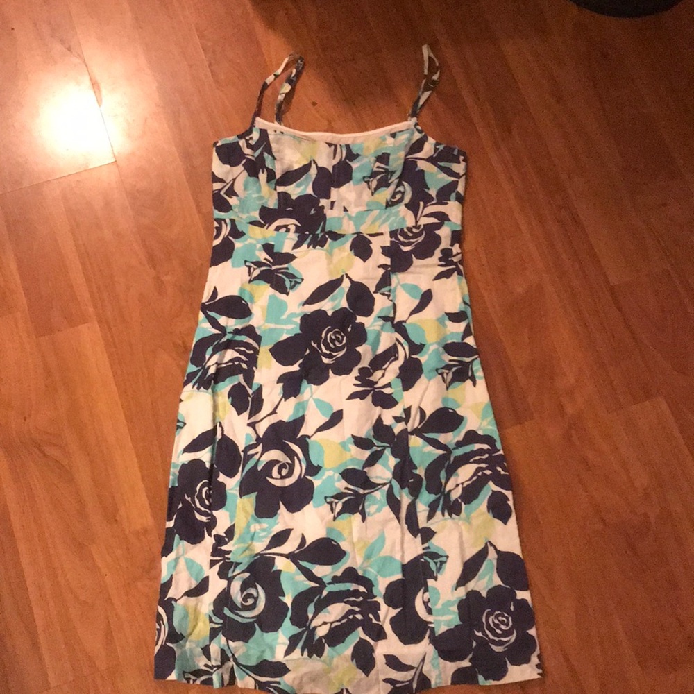 Floral form fitting dress